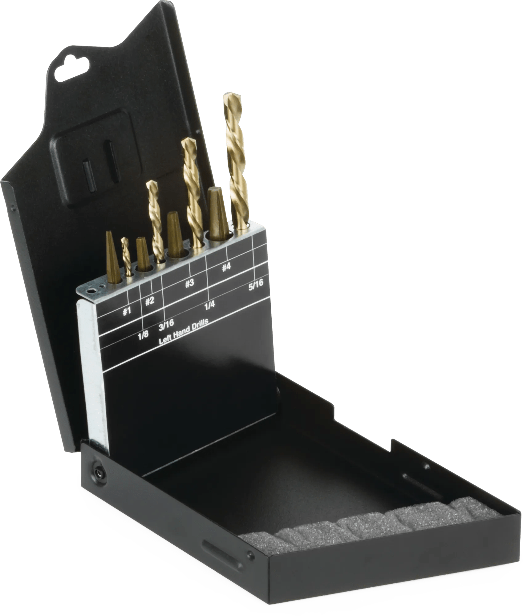 SP+ Extractors and Stubby Left Hand Drill Bit Set with Metal Index