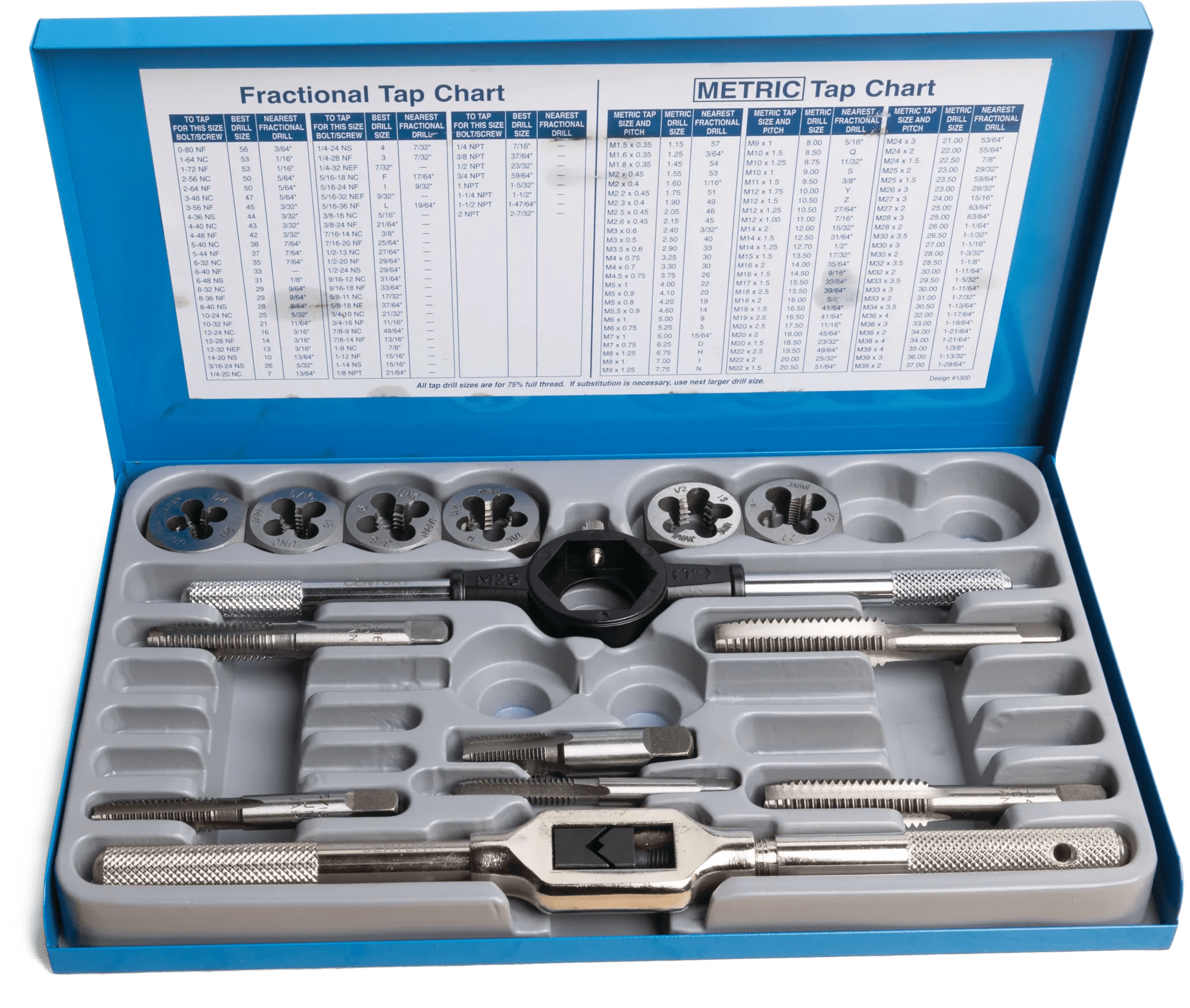 14 Piece USS Tap & Die Set