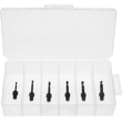 6 Piece High Speed Steel Threaded Shank Short Drill Bit Set (#10 - #40)
