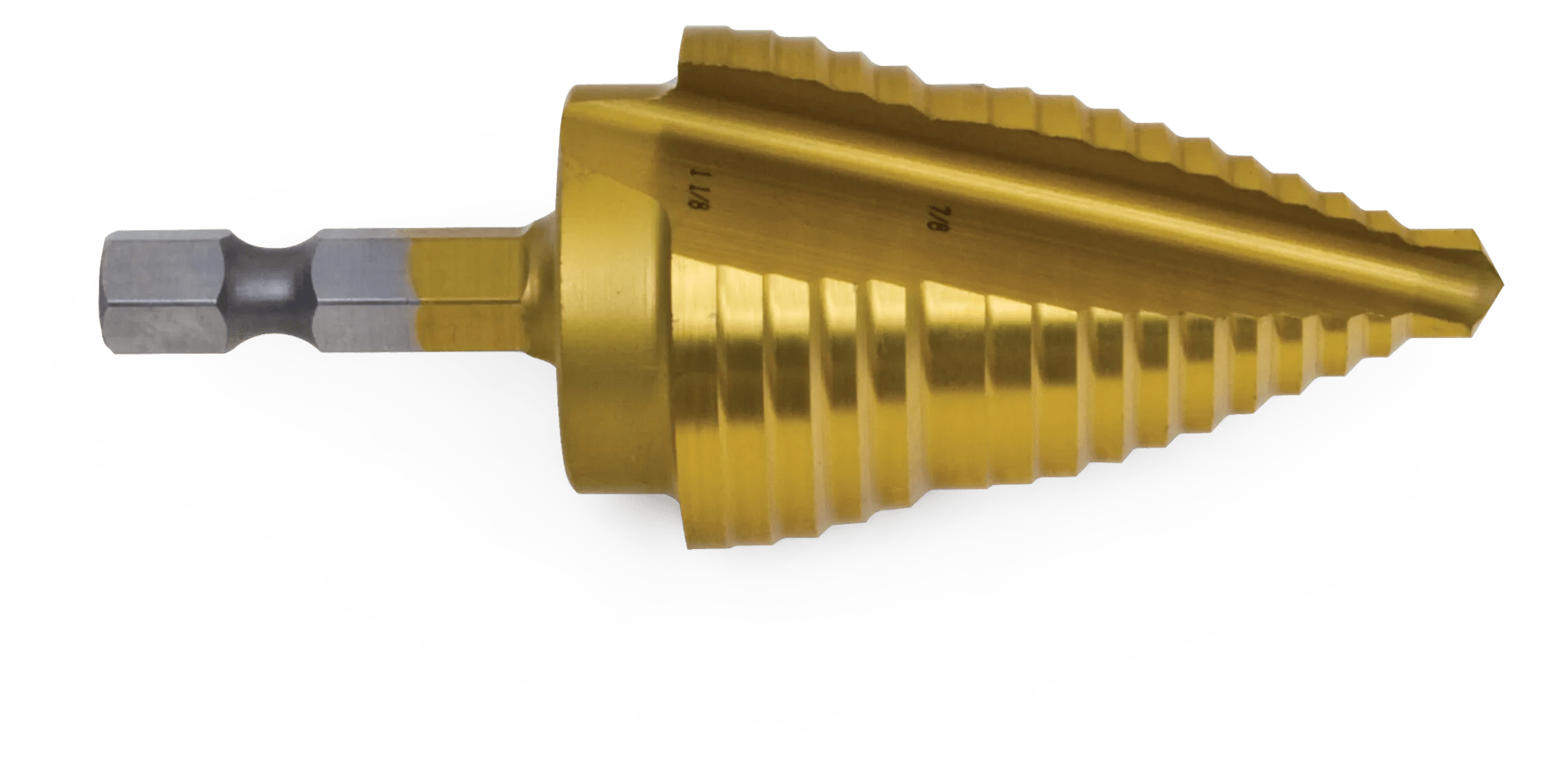 Ultra-Bit™ Quick-Change TiN-Coated Step Drill Bits