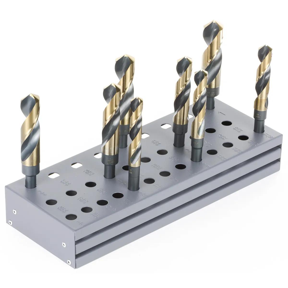 8 Piece Super Primalloy® S&D Drill Set (9/16" - 1") with Bench Top Index