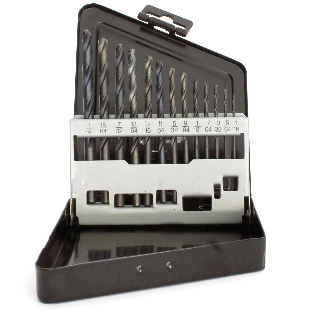 13 Piece Primalloy Industrial (Jobber) Length Drill Set (1/16" - 1/4")