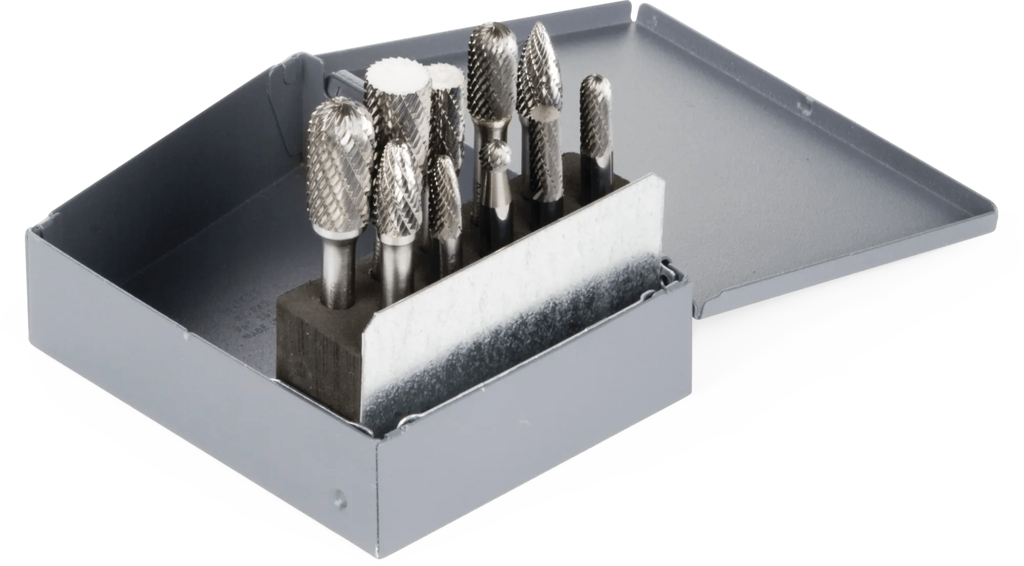 10 Piece 1/4" Tungsten Carbide Bur Kit