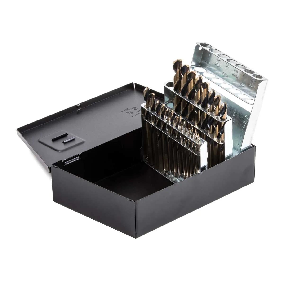 21 Piece Super Primalloy® Maintenance Length Drill Bits (1/16" - 3/8")