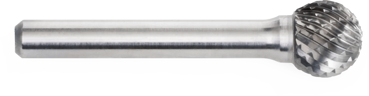 1/4" x 1/4" Ball End Tungsten Carbide Bur