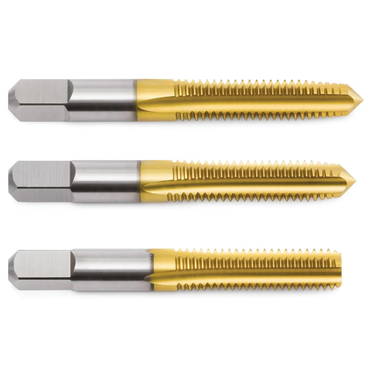 3 Piece Super Primalloy® TiN Tap Sets (Taper, Plug & Bottom)