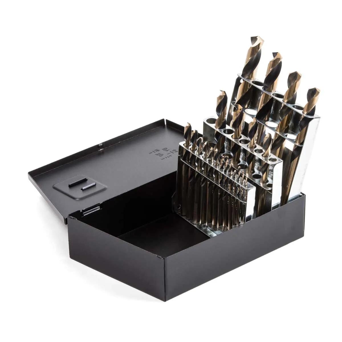 21 Piece Super Primalloy® Maintenance Length Drill Bits (1/16" - 1/2")