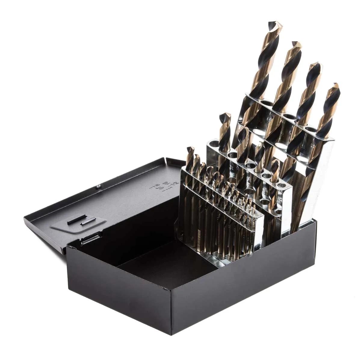 21 Piece Super Primalloy® 3/8" Shank Maintenance Length Drill Set (1/16" - 1/2")