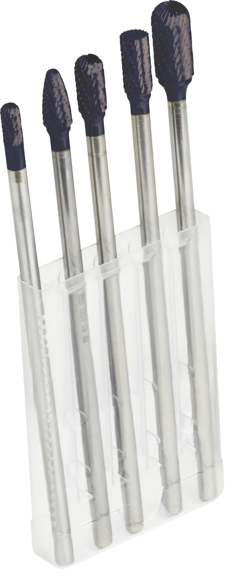 5 Piece Black Maxx™ 6" Shank Tungsten Carbide Bur Set For Use With Steel