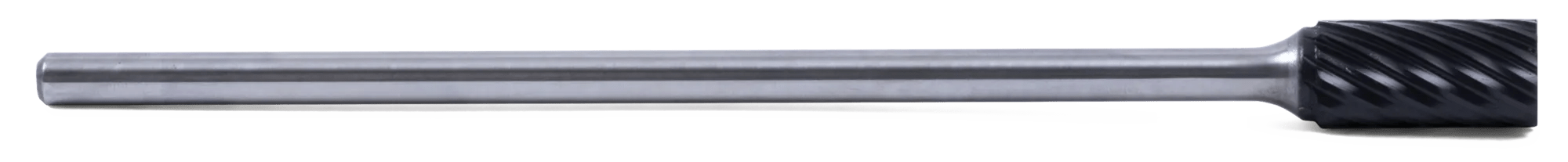 1/4 x 5/8 Black Maxx™ Cylindrical Flat End Bur With 6" Shank