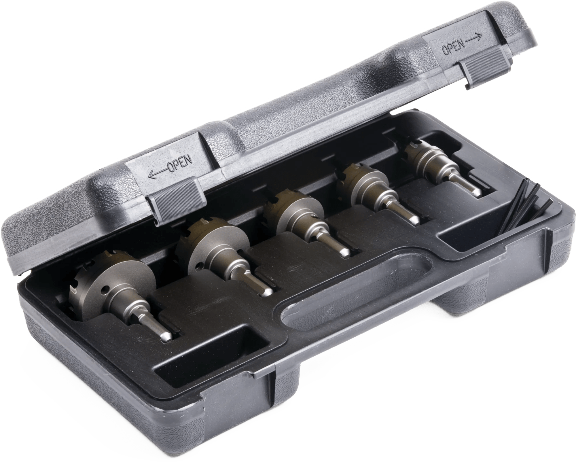 5 Piece Roto-Kut Ultra™ Sheet Metal Hole Cutter Electrical Conduit Set (7/8" - 2")