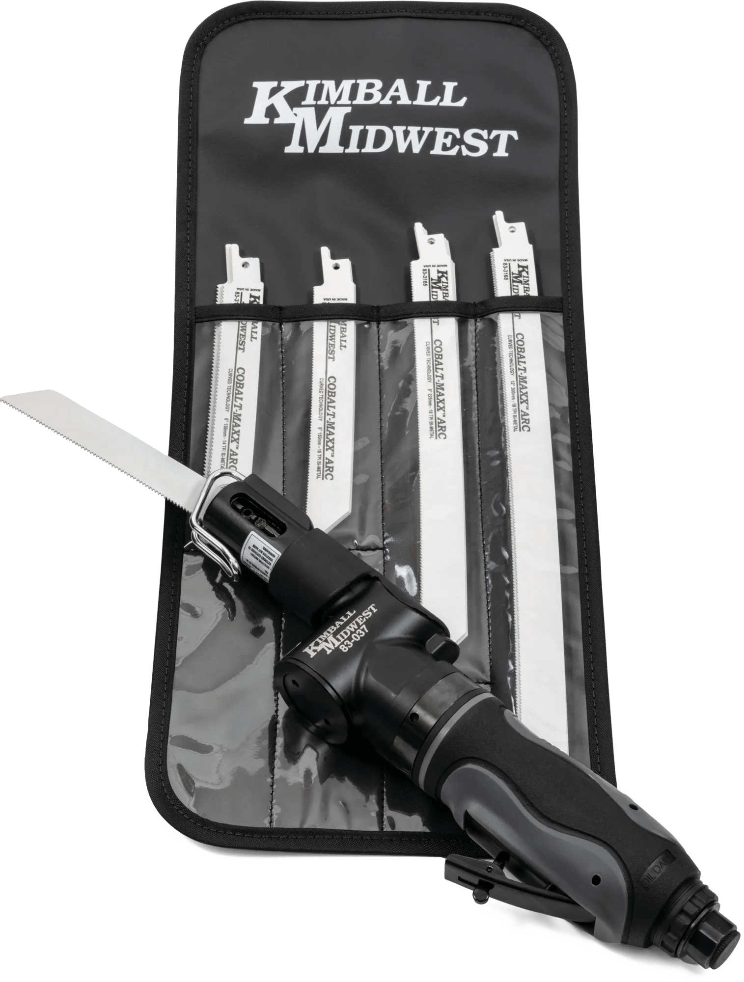 Geared Air Saw & Cobalt-Maxx™ Arc Reciprocating Saw Blades Bundle