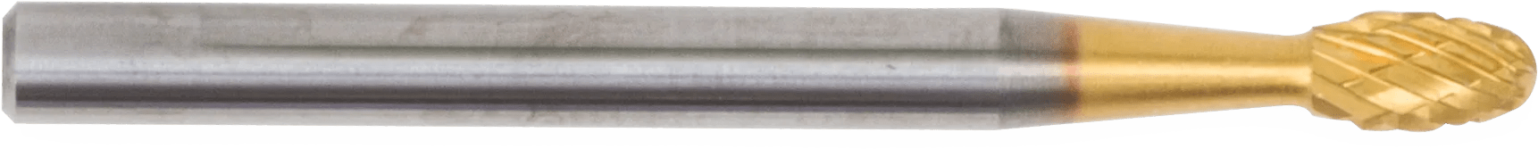 1/8 x 1/8 TiN Oval End Bur