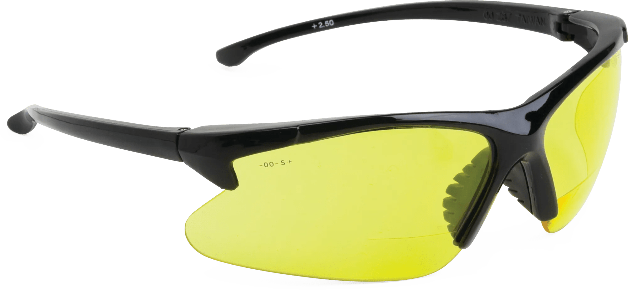 2.0 Diopter Amber Lens Bifocal Safety Glasses