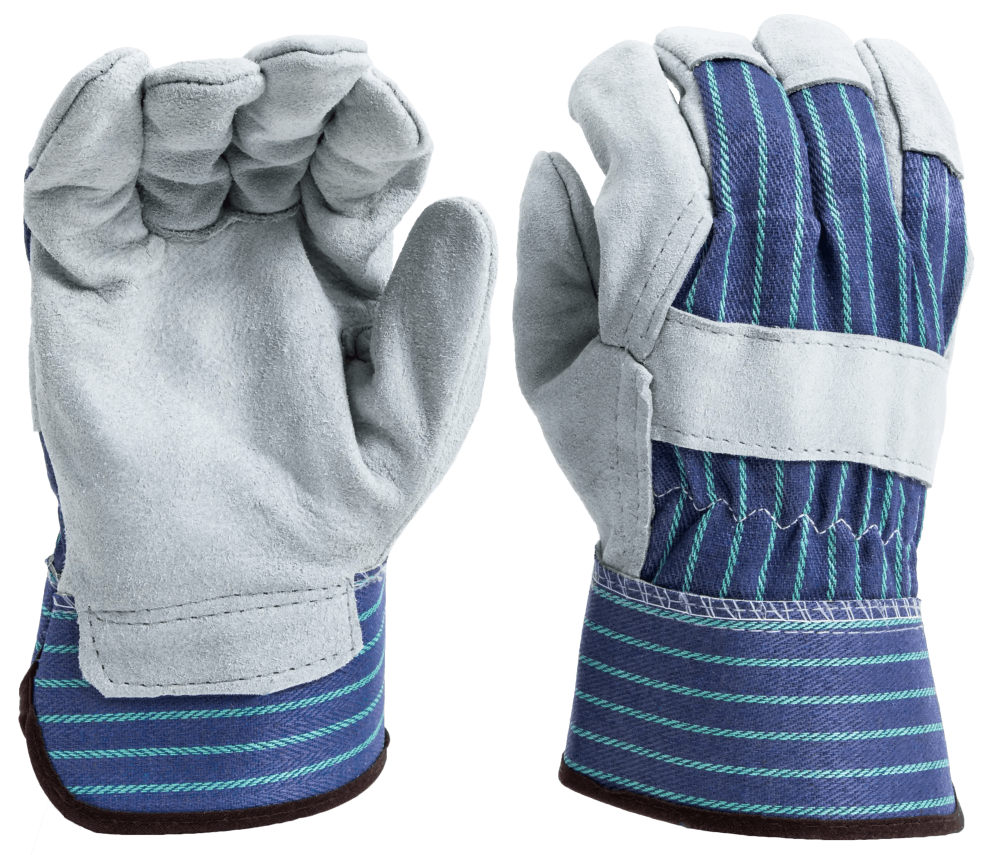 Heavy-Duty Leather Palm Gloves (Large, 1 Pair)