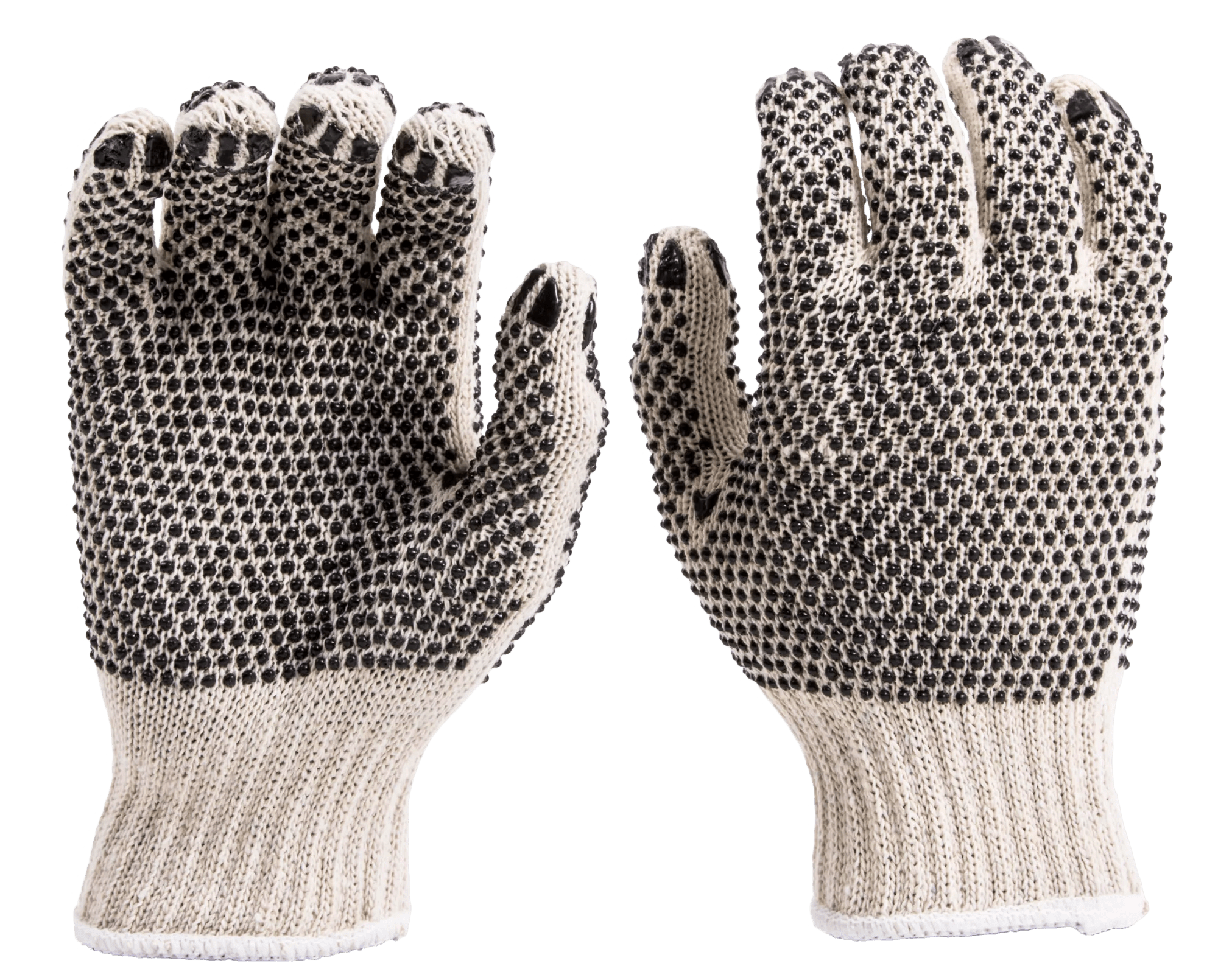 PVC DOT Covered Gloves (One Size, 1 Pair)