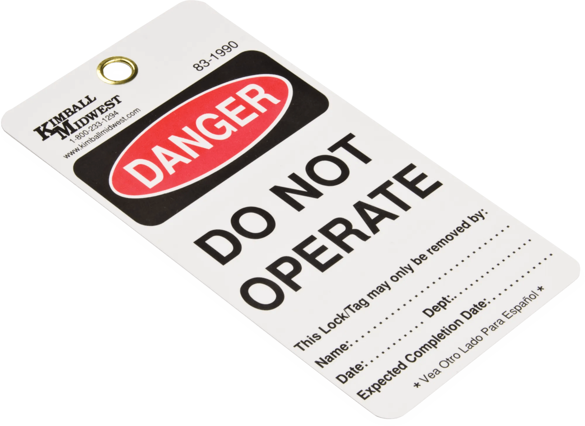 Danger: Do Not Operate (Spanish & English) - 5 Pack