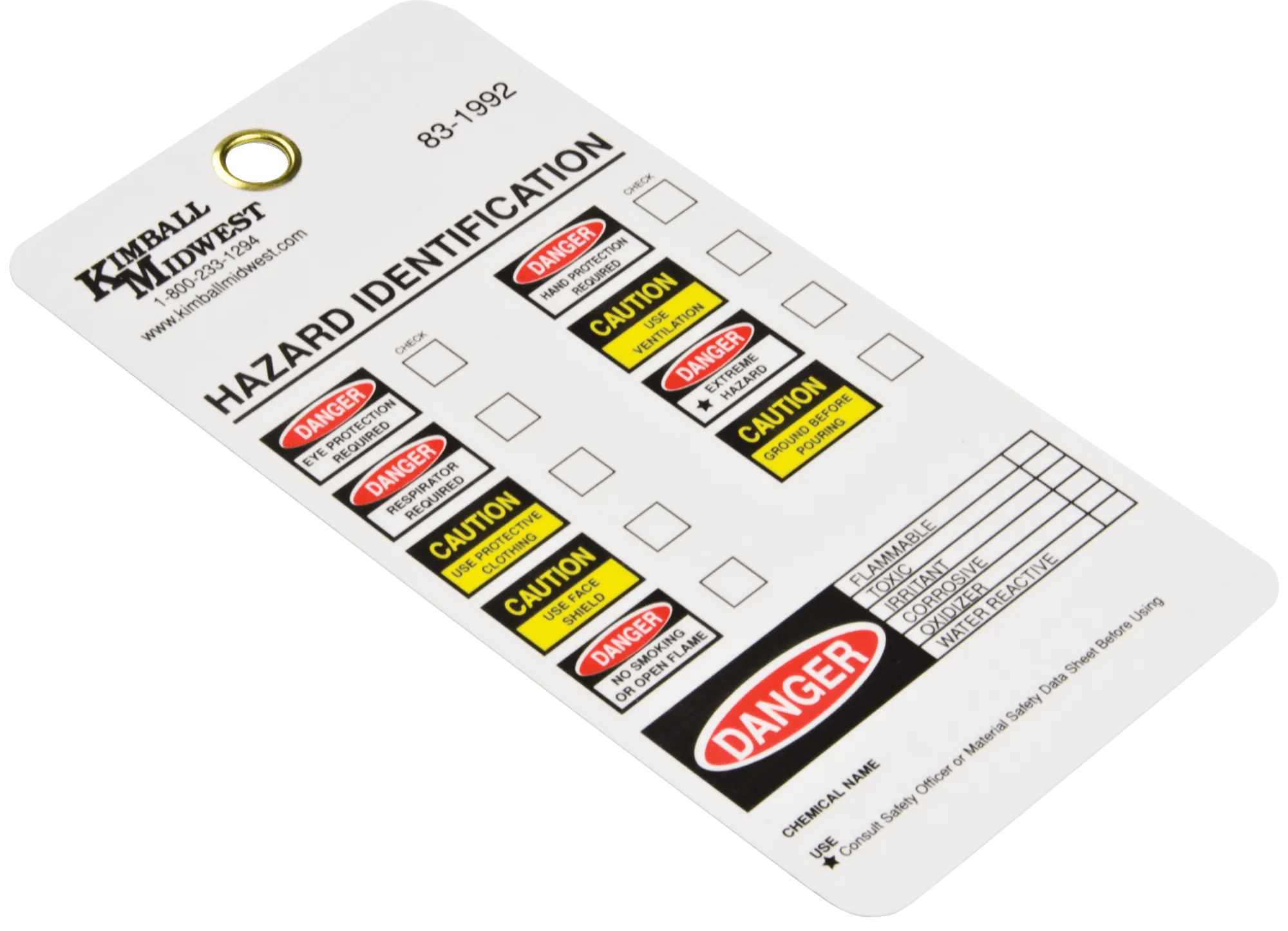 Hazard Identification Vinyl Lockout Tags