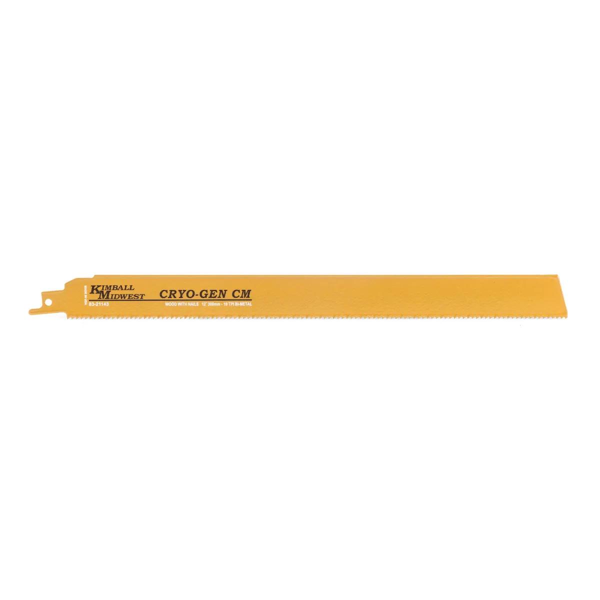 12" x 1" x 10 Cryo-Gen™ CM Reciprocating Saw Blade - 5 Pack