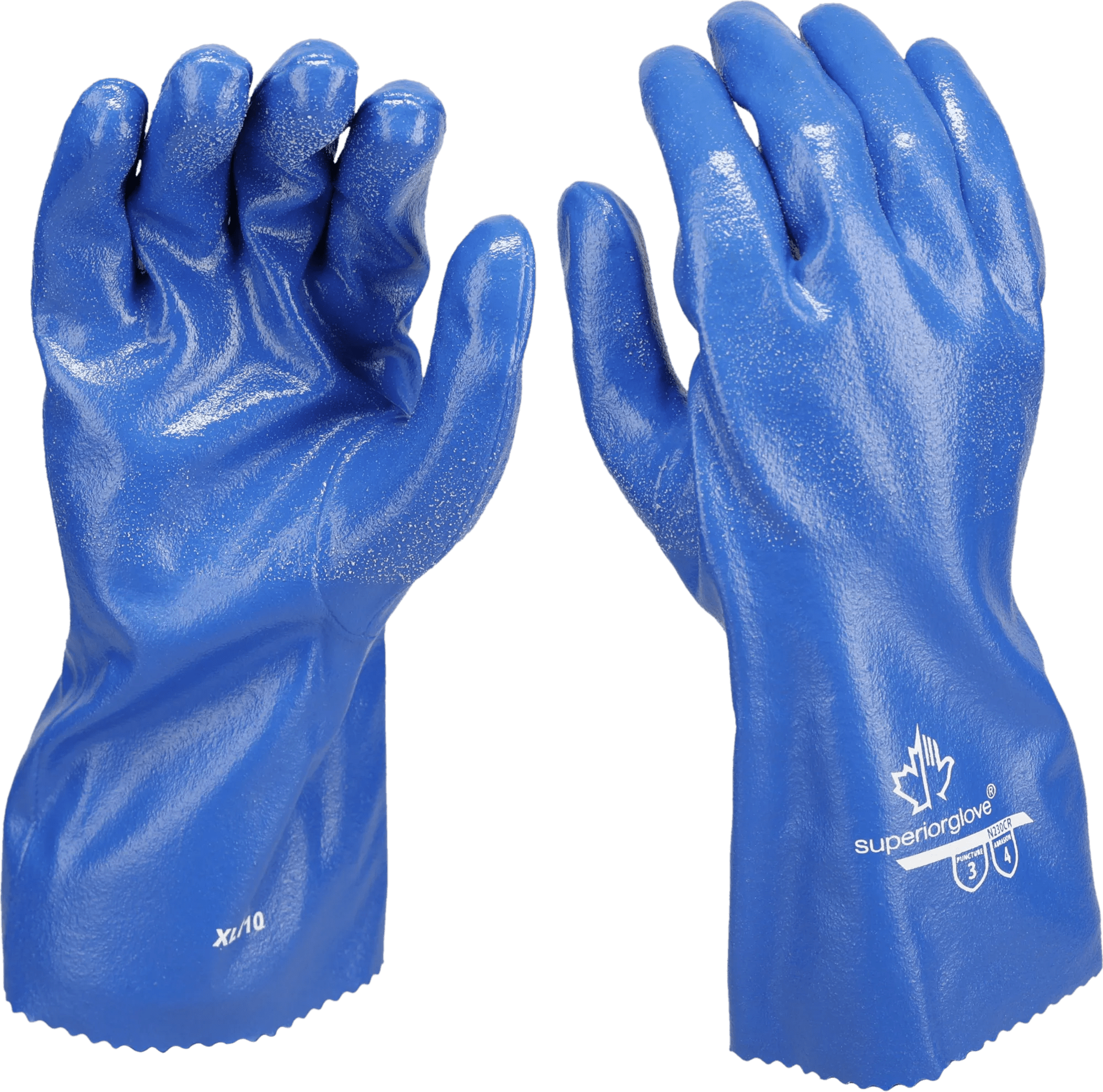 Chemical Resistant Nitrile Gloves - Large
