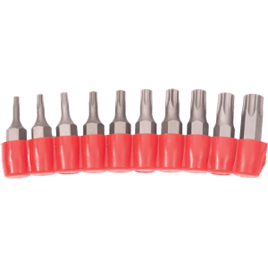 10 Piece Torx® Tamper Resistant Insert Bit Set (TR7 - TR40)