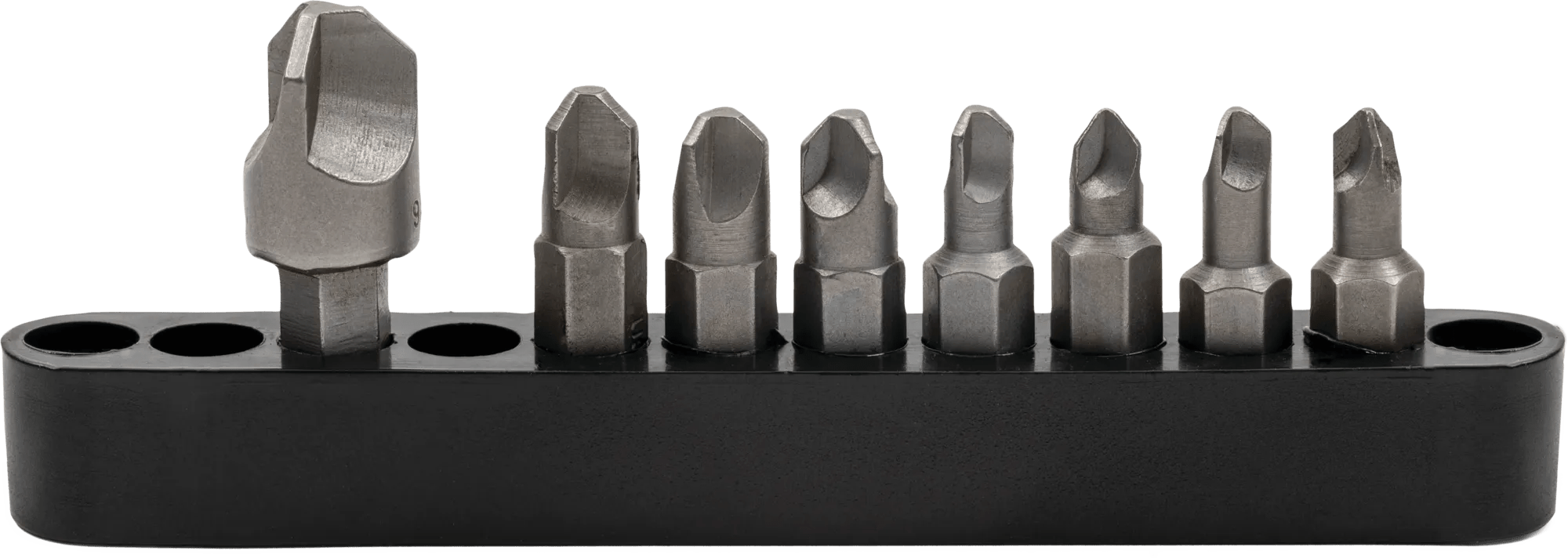 8 Piece 1/4" x 1" Tri-Wing Insert Bit Set