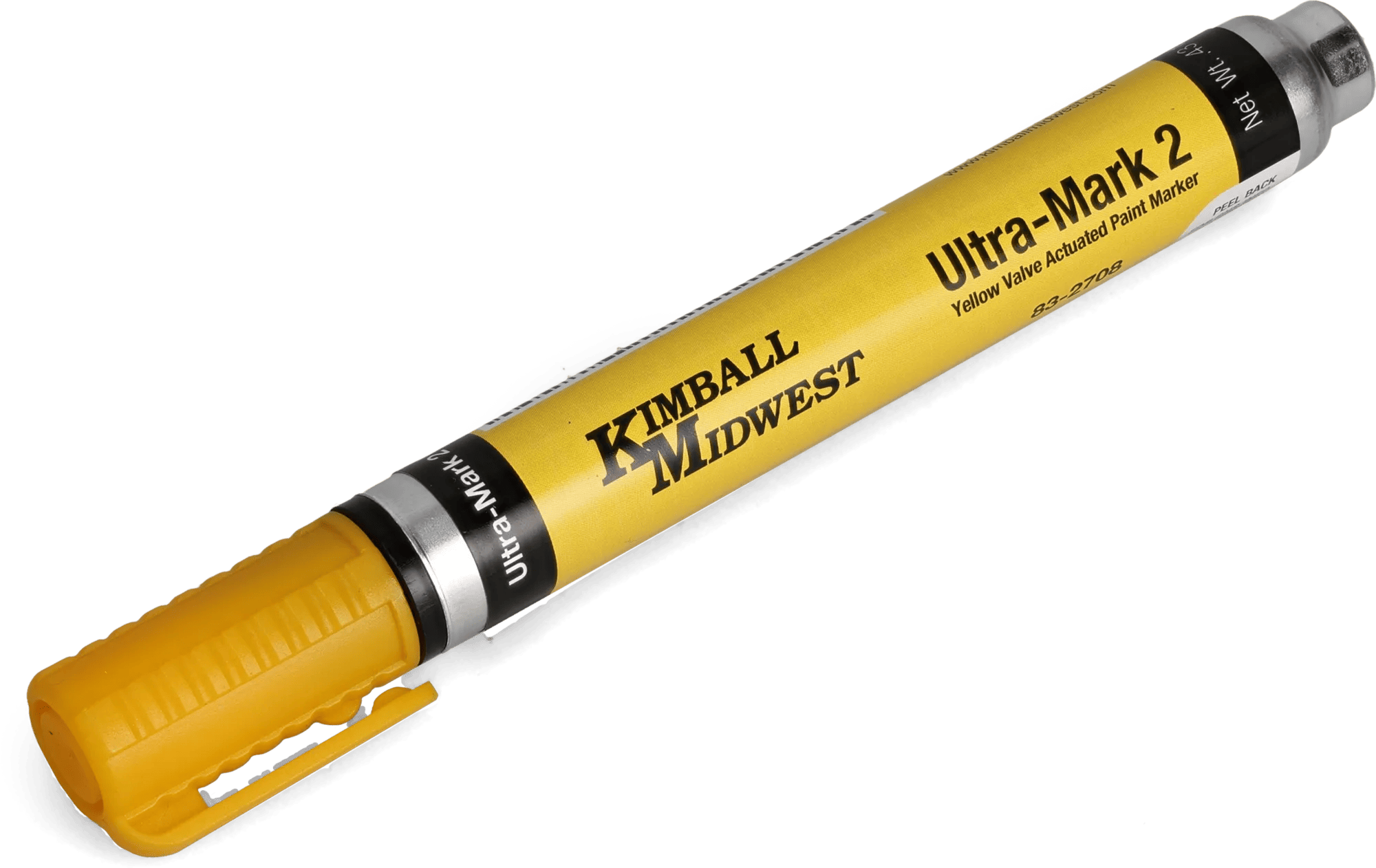 Yellow Ultra-Mark™ 2 Valve-Actuated Paint Marker - 12 Pack