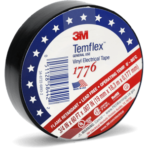 7 Mil 3M™ Temflex™ 1776 Electrical Tape & Dispenser Bundle