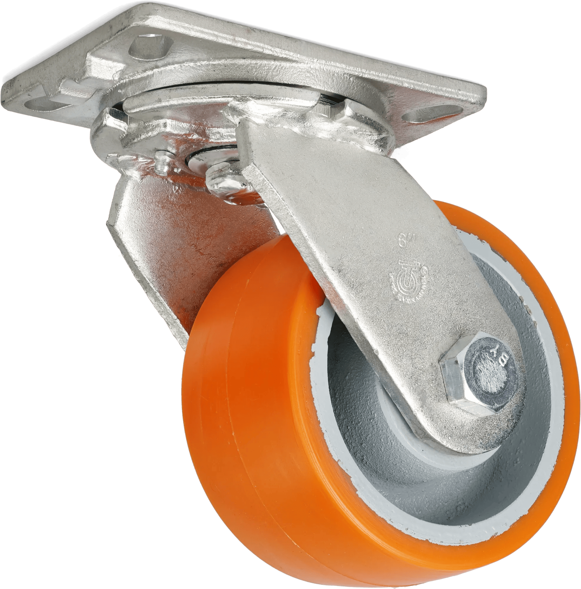 2" Heavy-Duty Iron Core Kingpinless Extended Casters