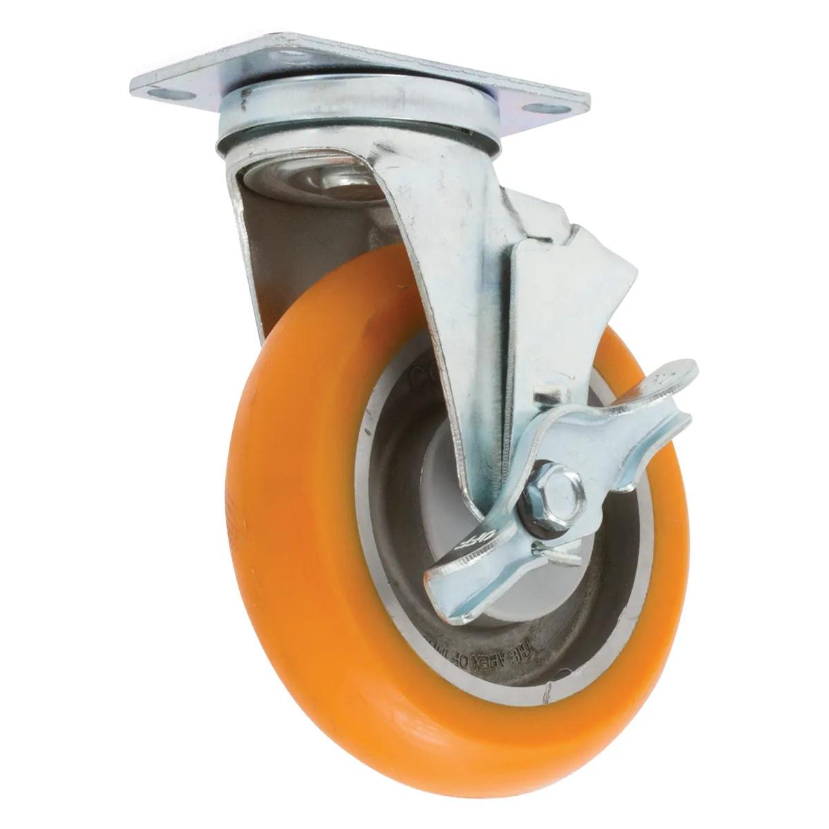Heavy Duty Locking Aluminum Polyurethane Swivel Caster