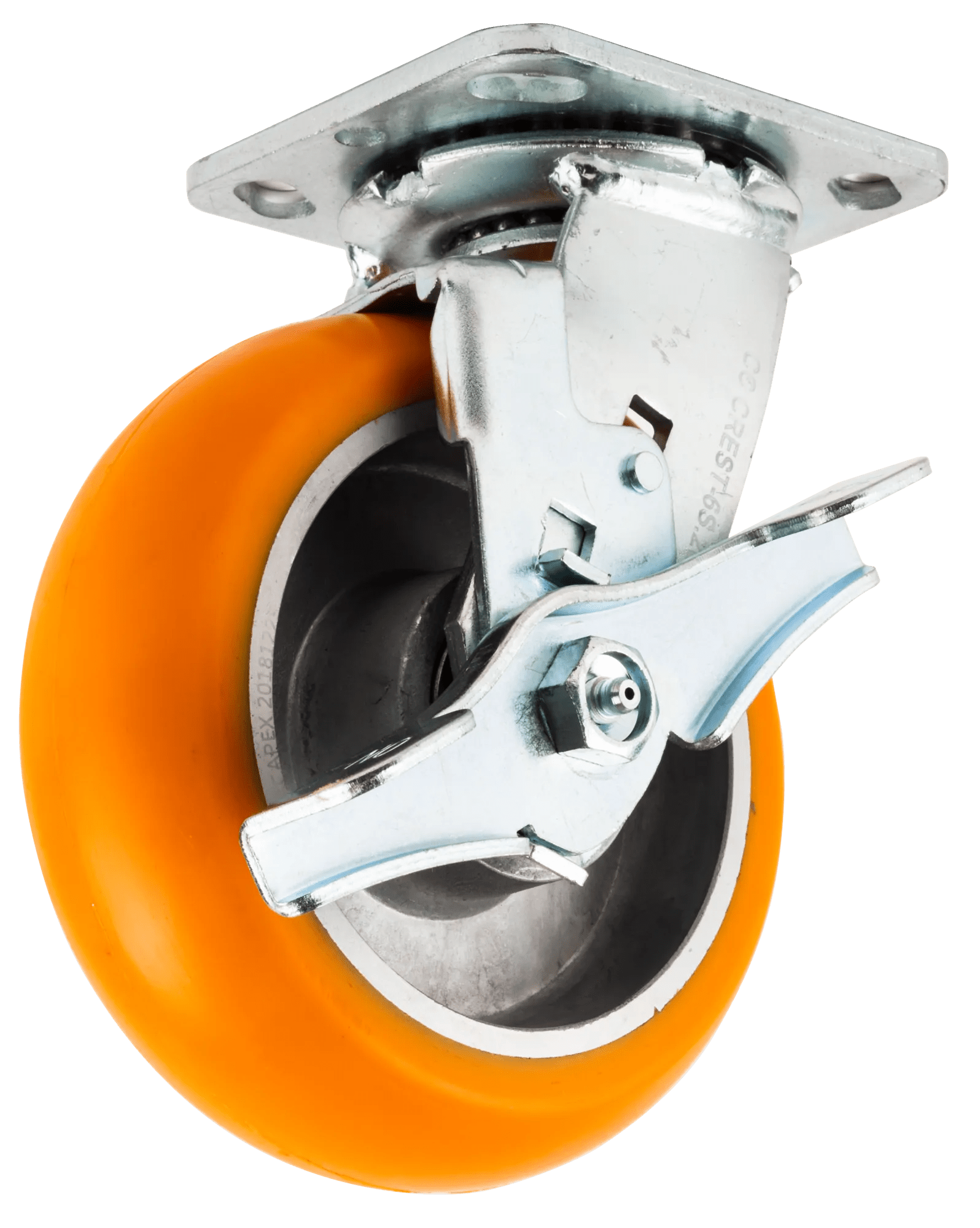 Heavy Duty Polyurethane Swivel Caster with Brake