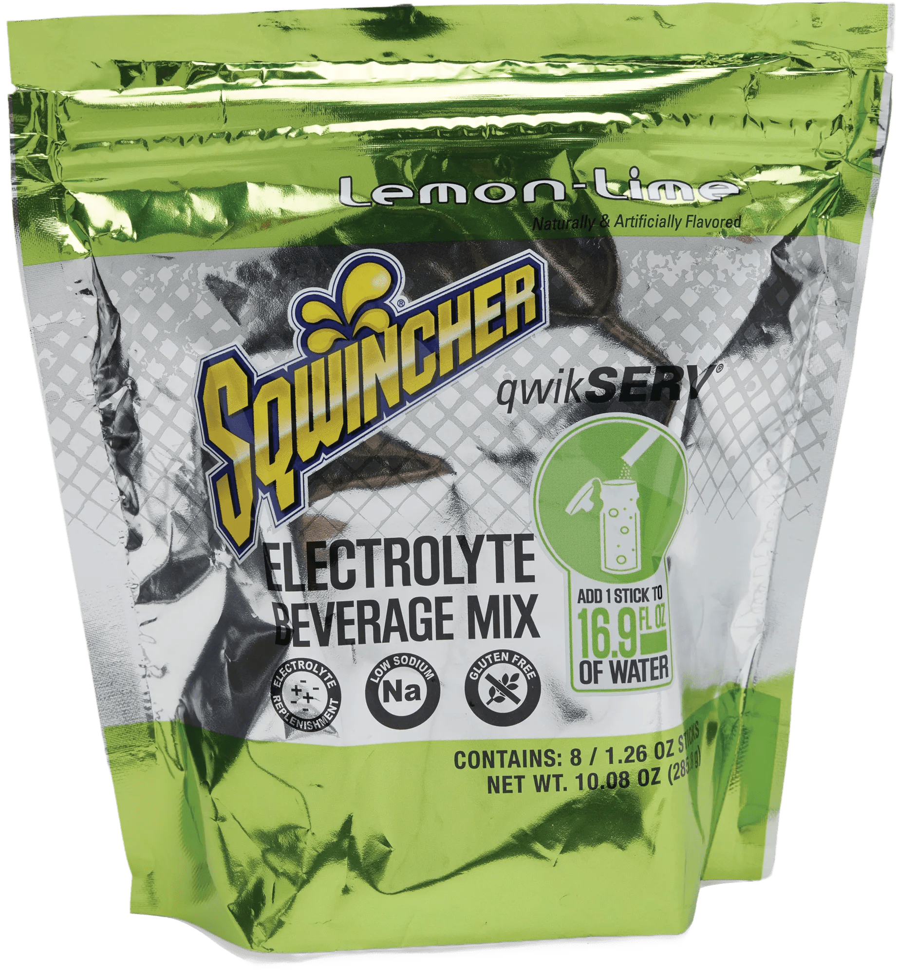 Sqwincher 16.9 oz. Qwik Stick® Lemon-Lime Powder - 8 Pack
