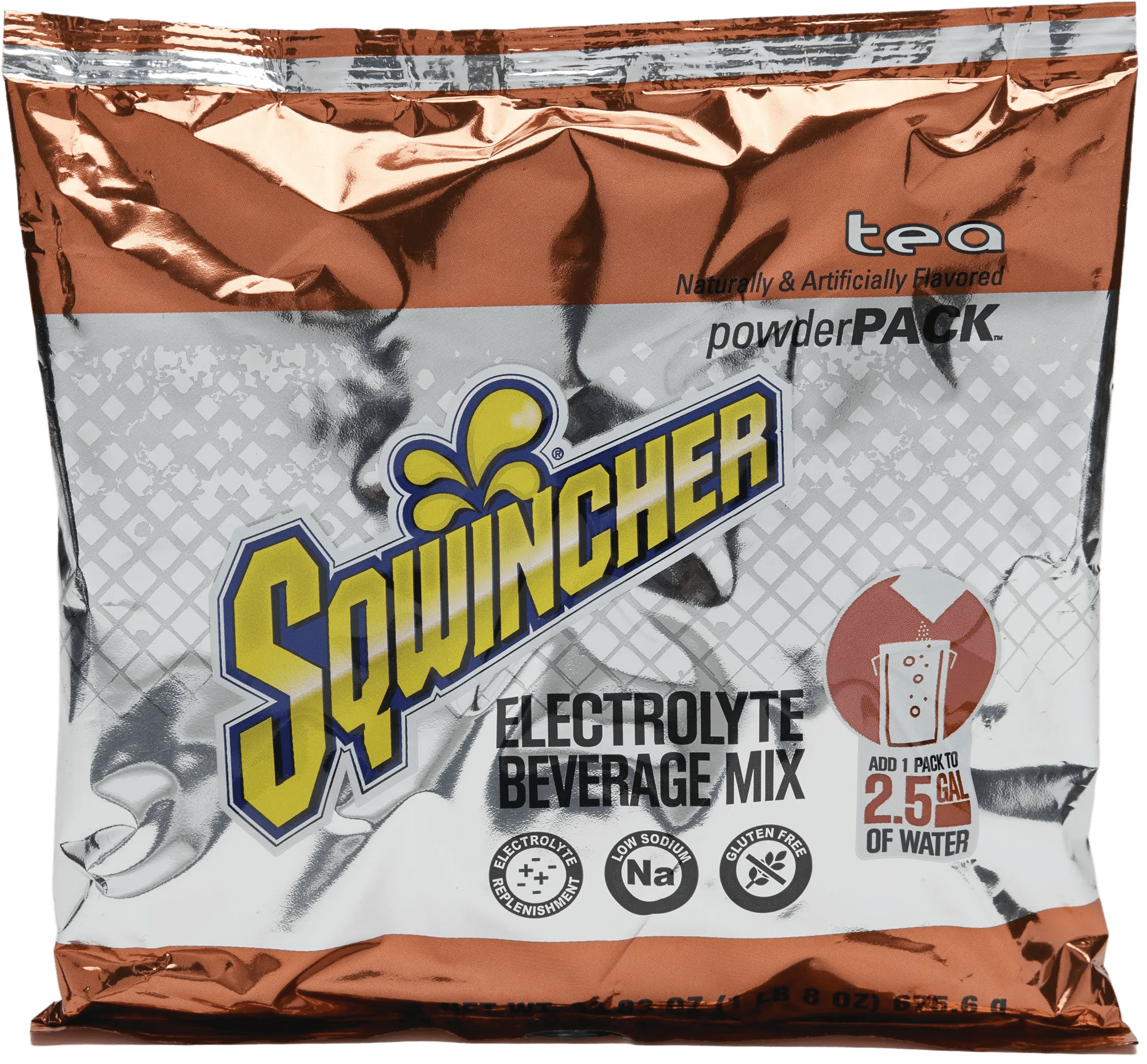Sqwincher 2.5 Gallons Tea Powder - 4 Pack