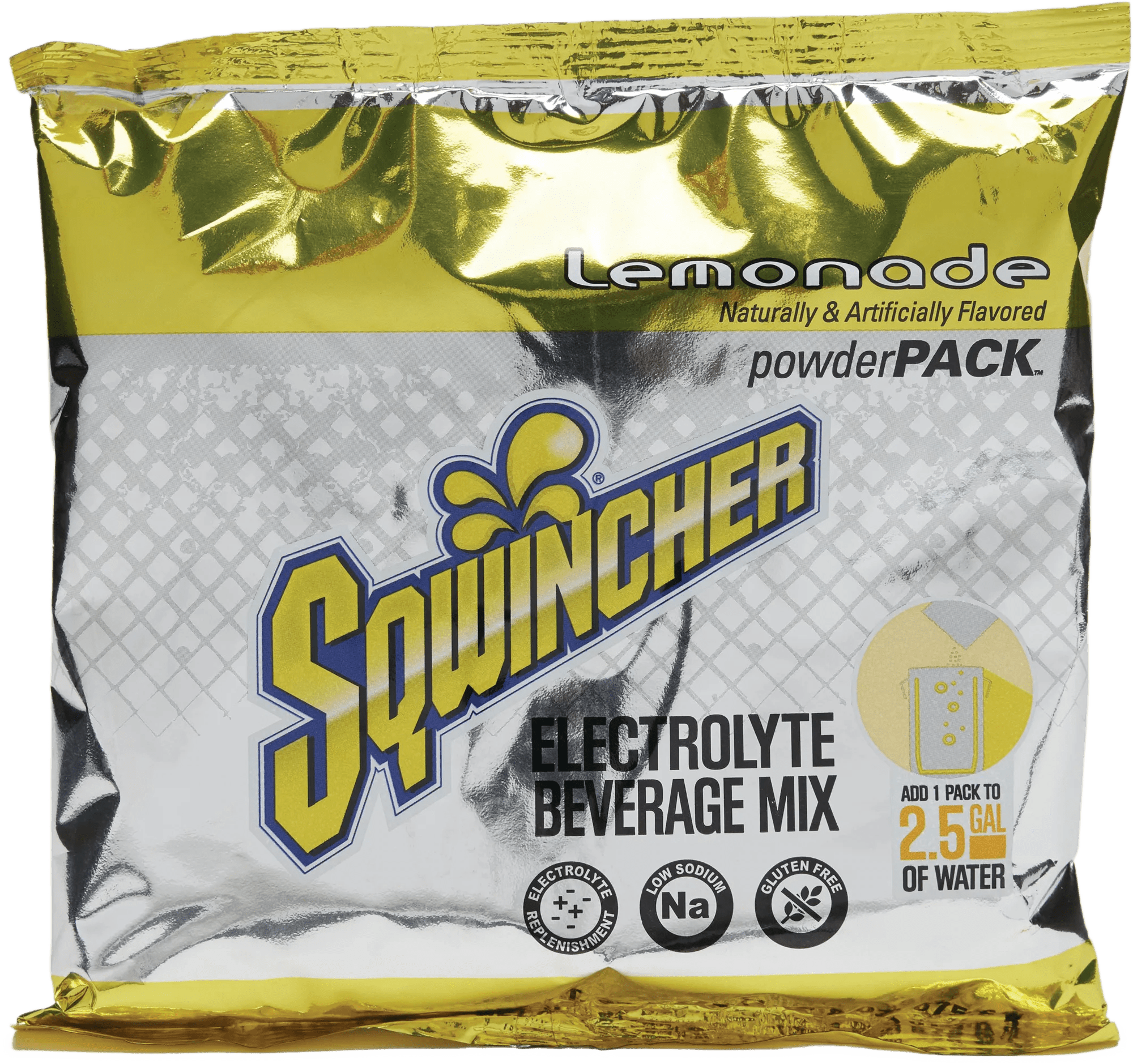 Sqwincher 2.5 Gallons Lemonade Powder - 4 Pack