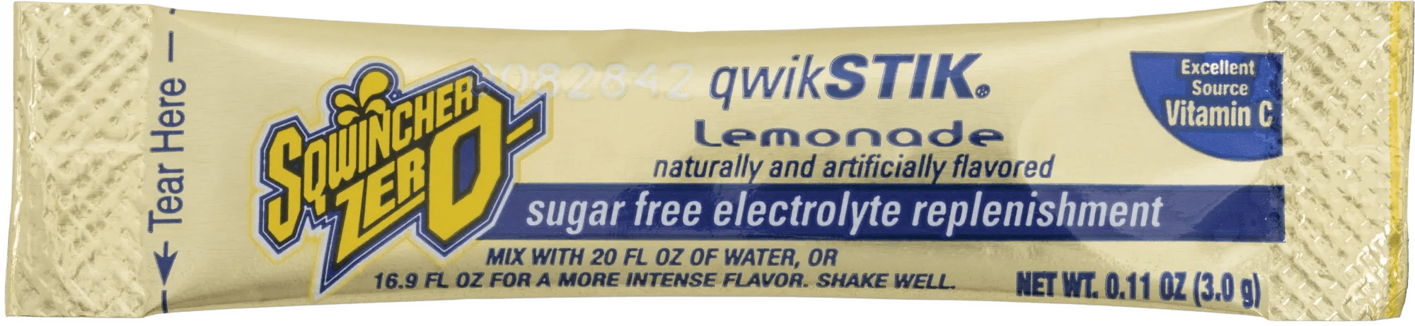 Sqwincher Qwik Stik® Sugar Free Electrolyte Replacement Drink Mix Powder Concentrate