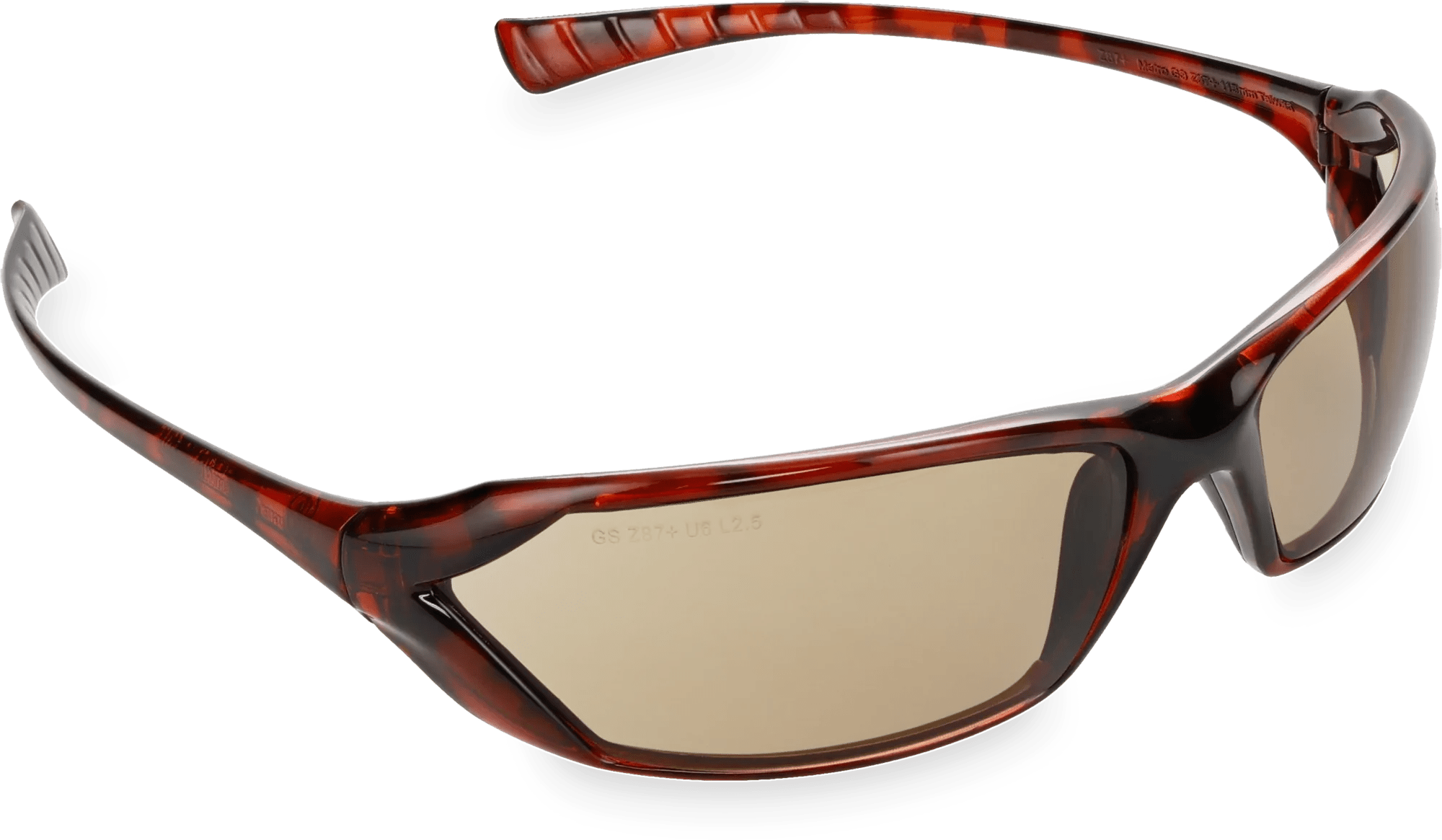 Metro® Safety Glasses, Tortoise Shell Frame, Mocha Lens