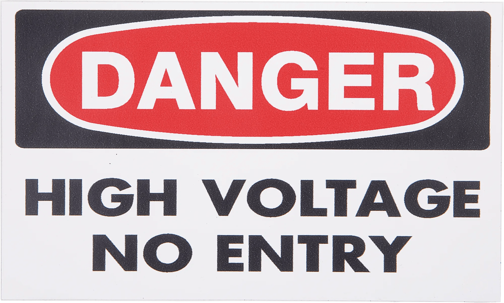 Danger: High Voltage Sign - 5 Pack