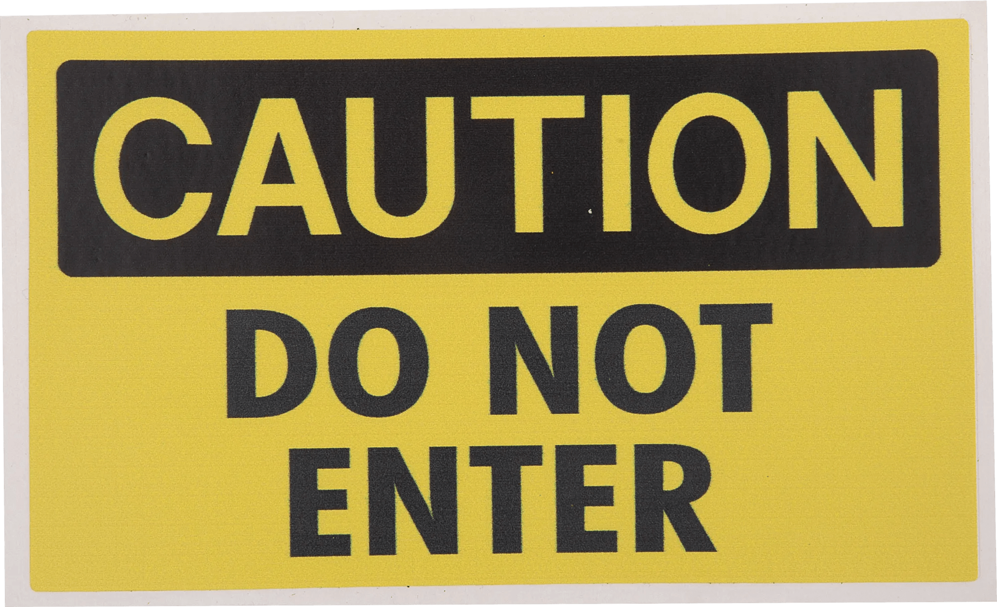 Caution: Do Not Enter Sign - 5 Pack