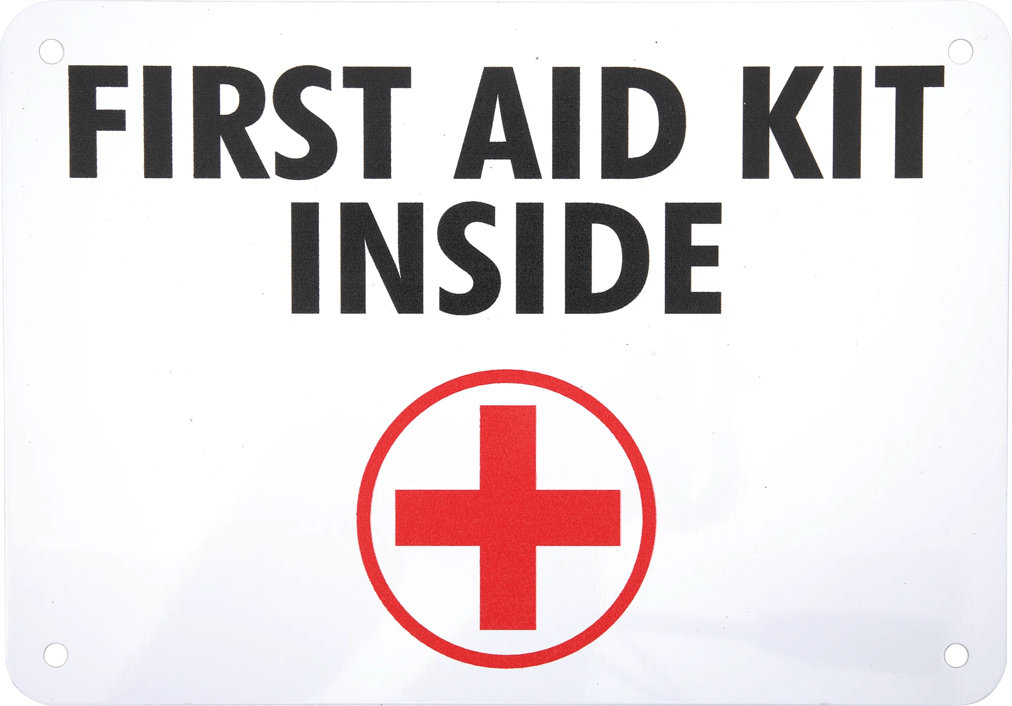 First Aid Kit Inside Sign