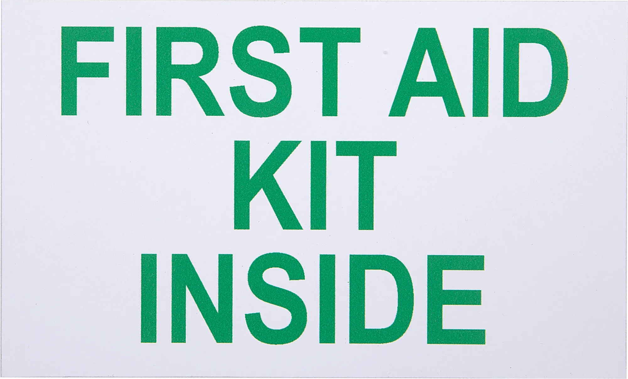 First Aid Kit Inside Self-Adhesive Vinyl Safety Signs