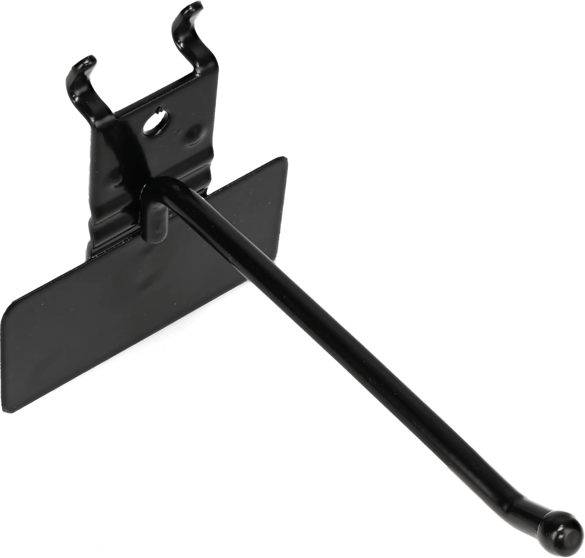 4" Safety Display Hooks with Label Plate - 5 Pack