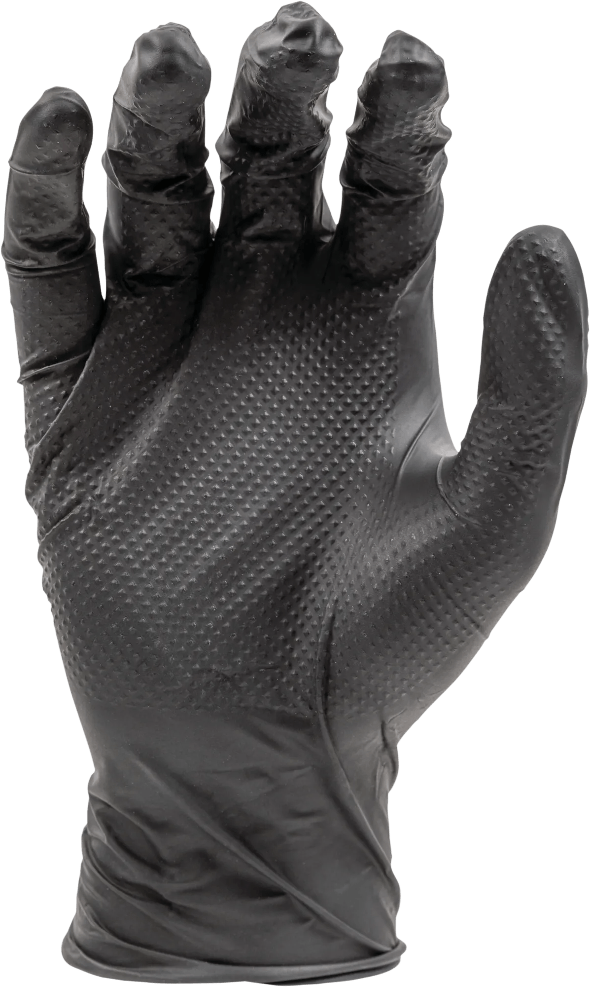 9-Mil Black Textured Nitrile Gloves - Large - Case of 1,000