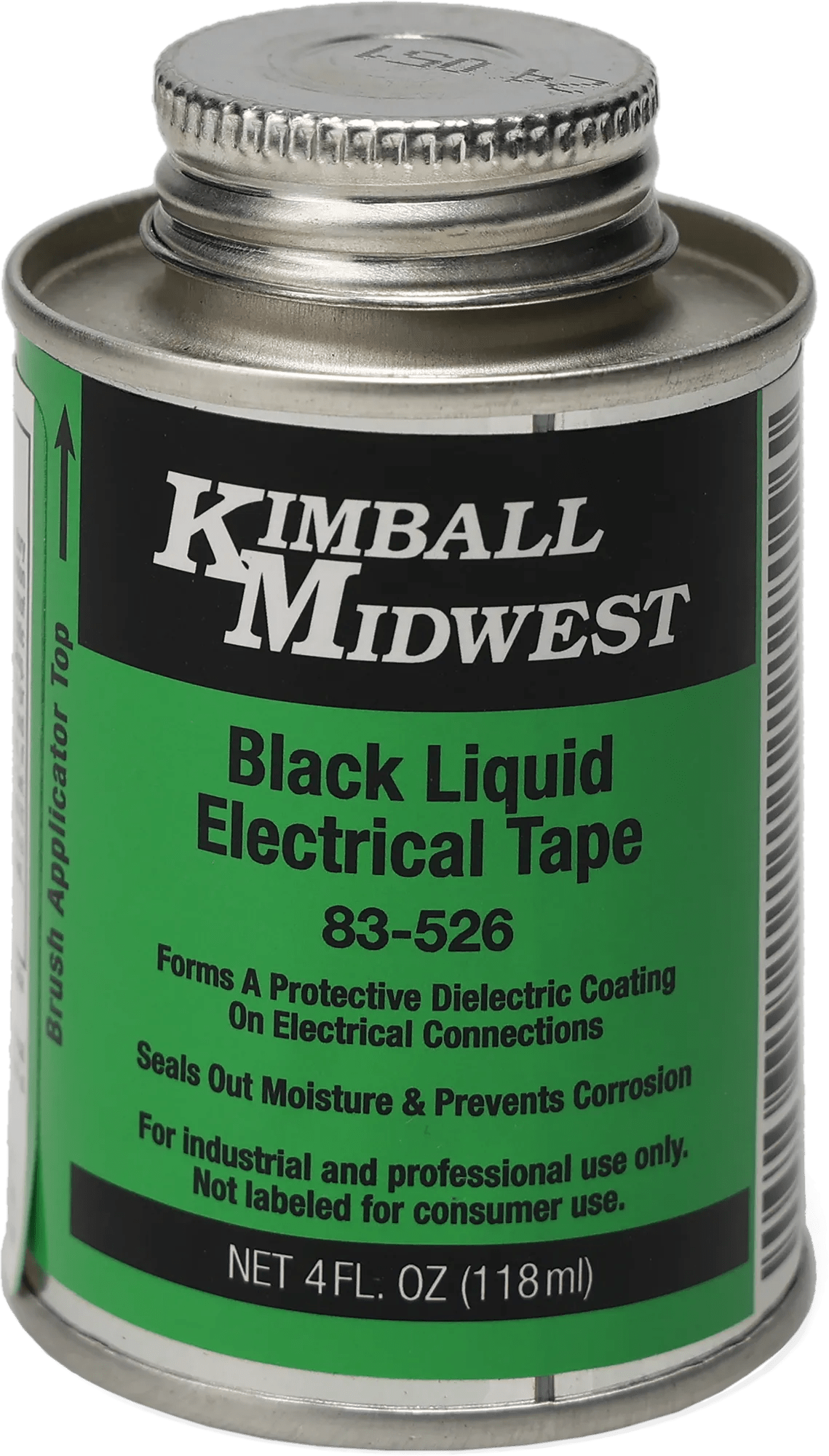 Liquid Electrical Tape - Black - Brush Top Can - 4 oz.
