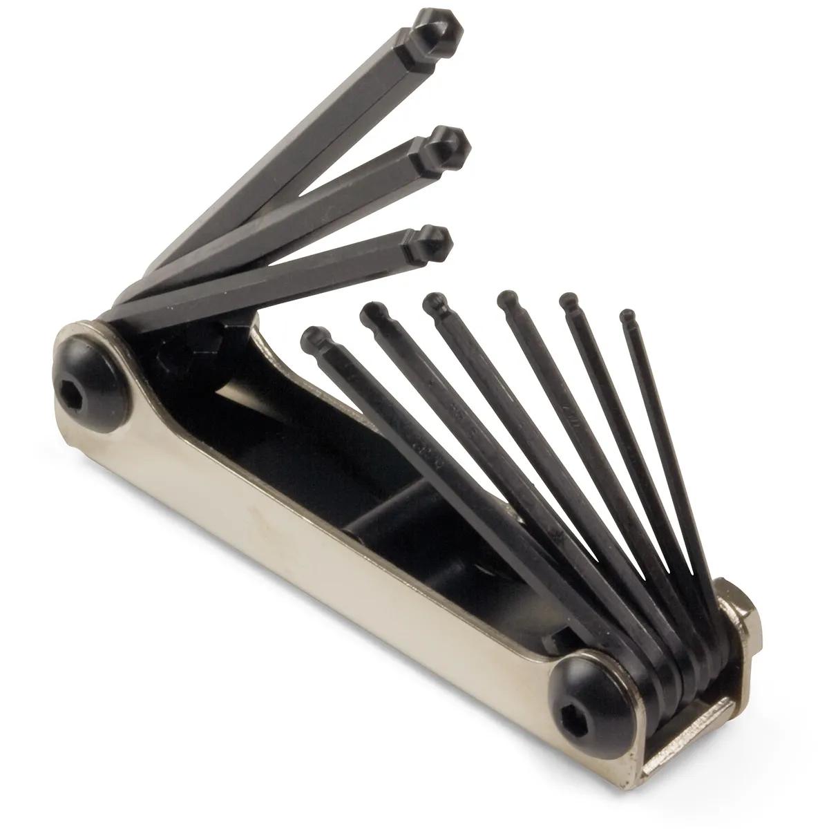 5 Key Metric Ball End Hex Key Folding Tool Set