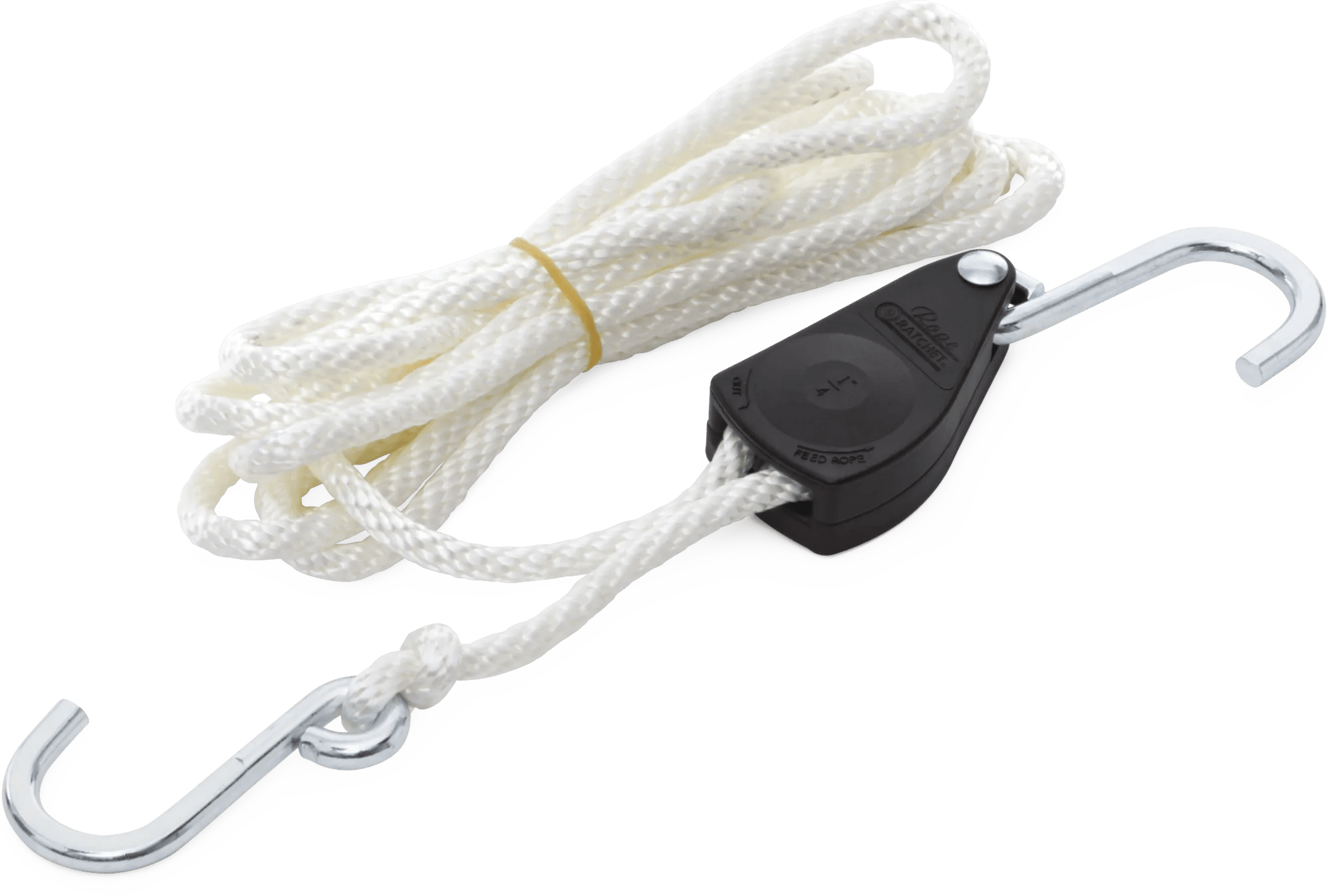 1/4" x 10' Braided Nylon Rope Ratchet