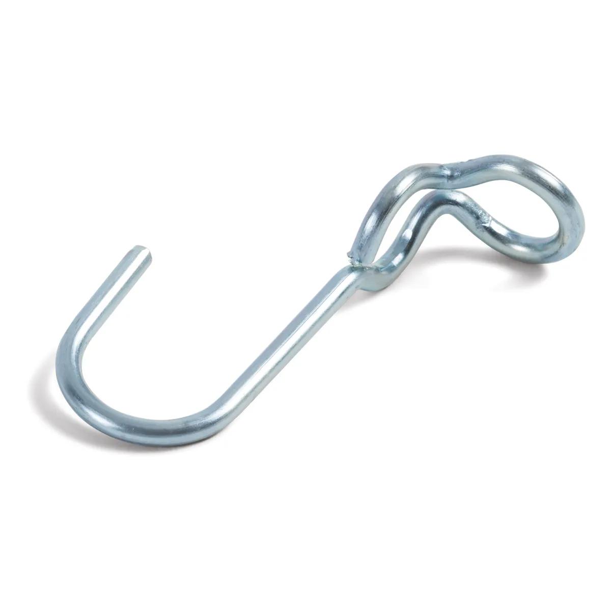 Galvanized Alloy Steel Double Eye Rubber Rope Hook