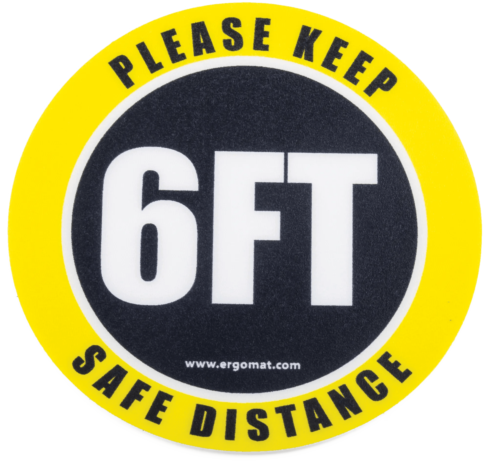 Please Keep Safe Distance Self-Adhesive Floor Decals