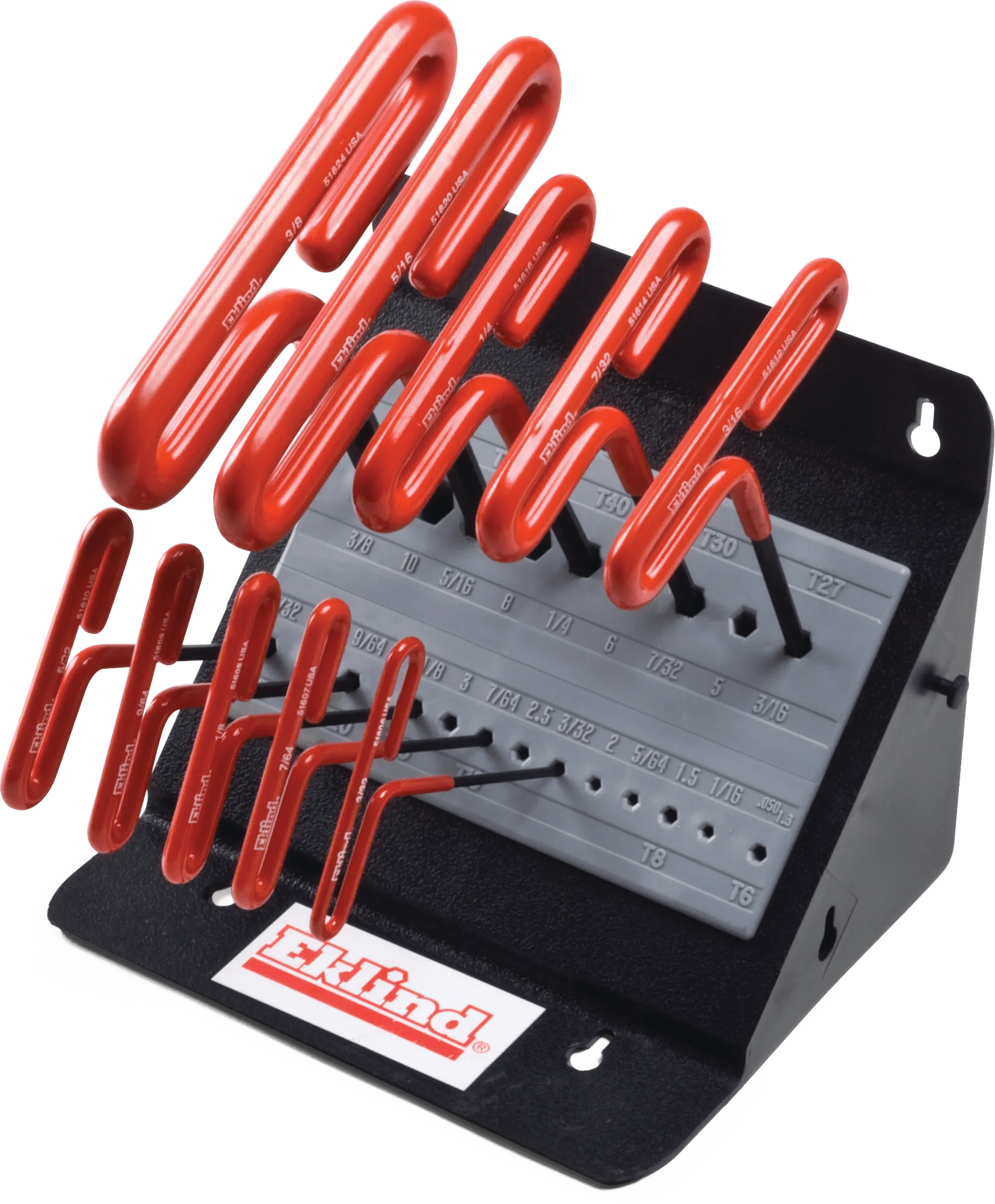 10 Key Cushion Grip T-Handle Hex Key Bench Sets