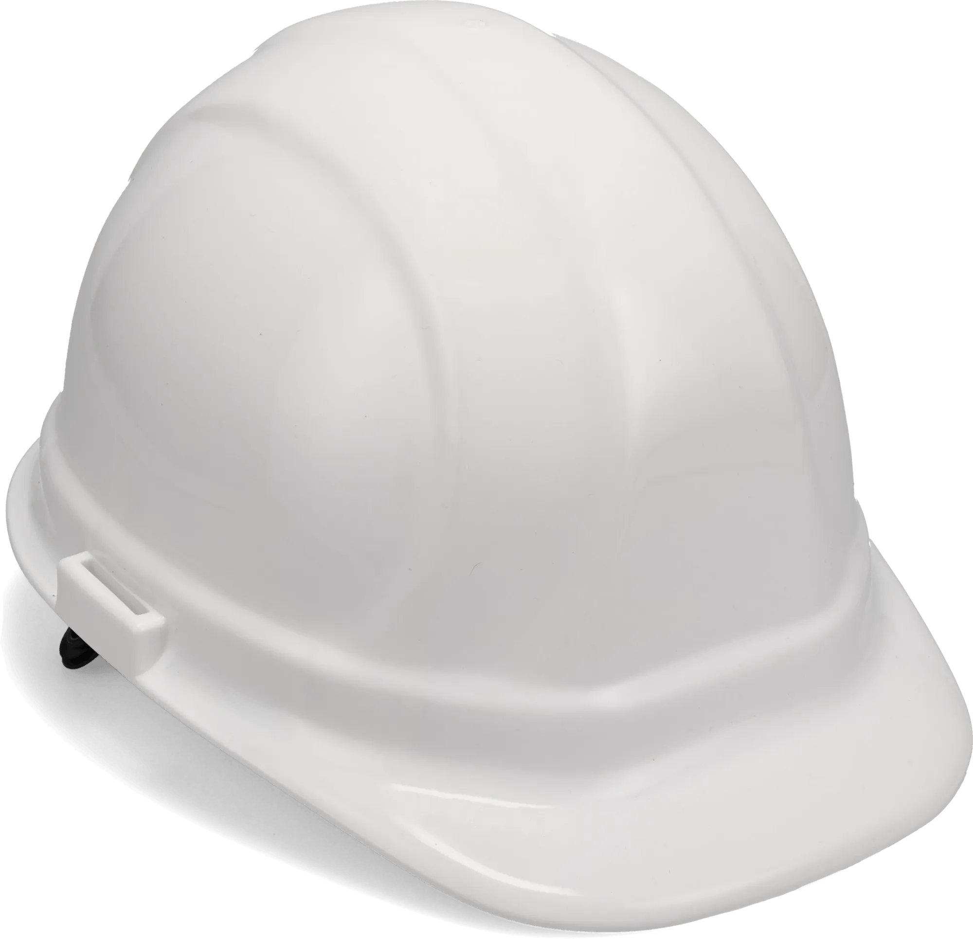 White Front Brim Ratcheting Suspension Hard Hat