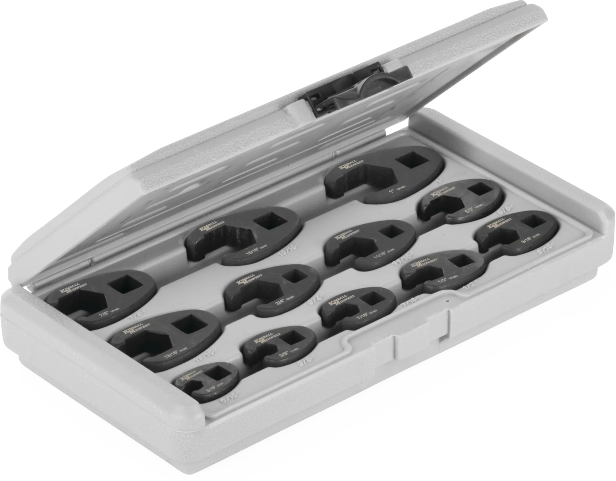 12 Piece (5/16" - 3/4" & 13/16" - 1") Crowfoot Wrench Set